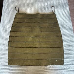 Elegant Olive Green Skirt